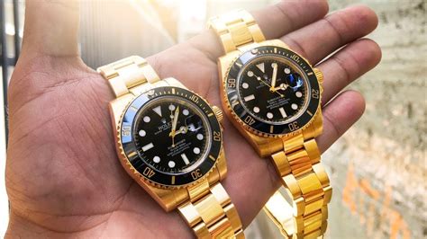 rolex falso dorato|how to detect a rolex.